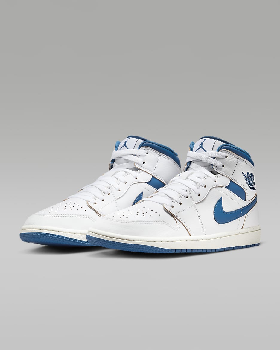 Blue shoes jordans sales